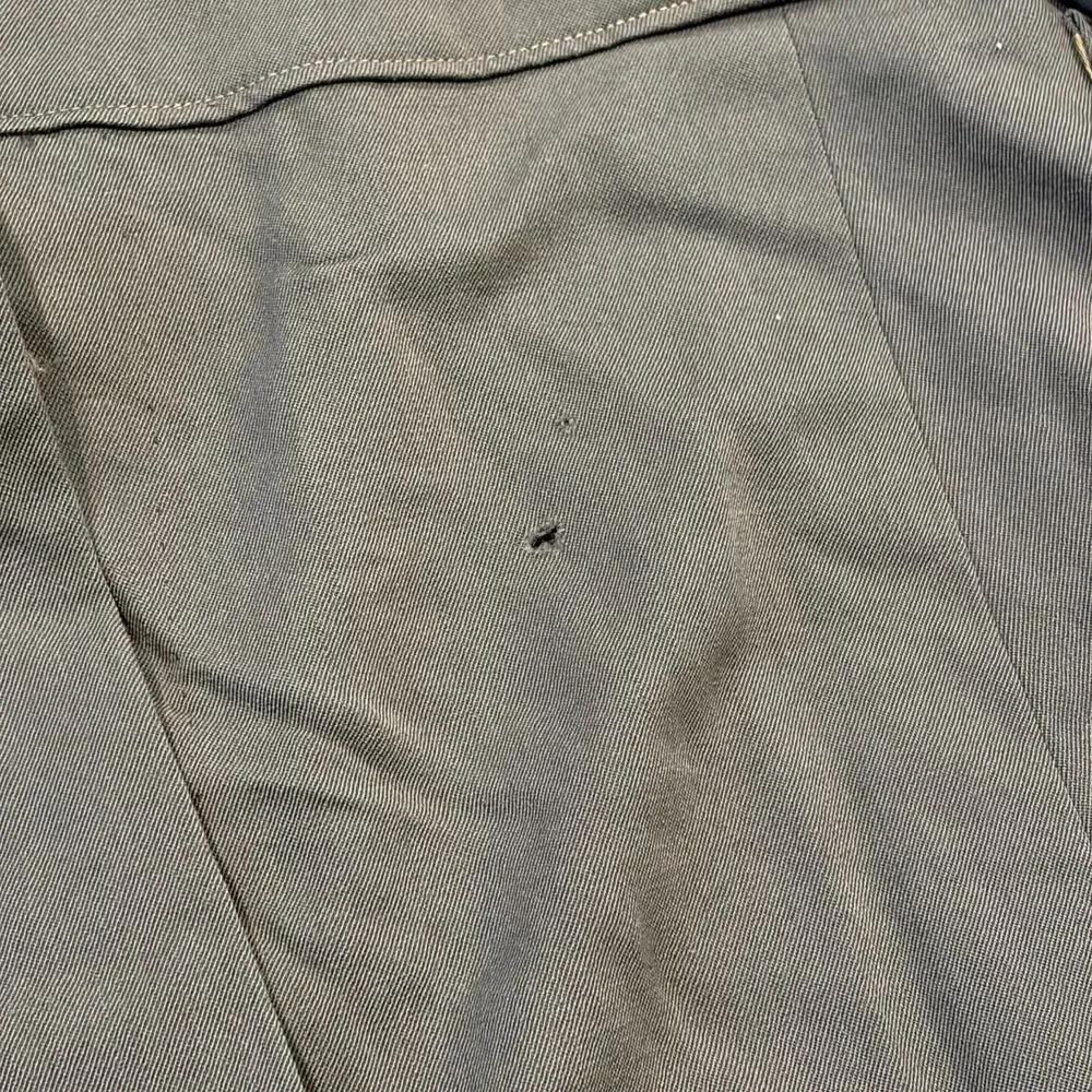 Vtg 70s Grey Uniform Jacket Navy Dress Abbot Military Tailors 39 Reg Buttons - Picture 10 of 10